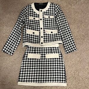 Houndstooth 2 pieces set